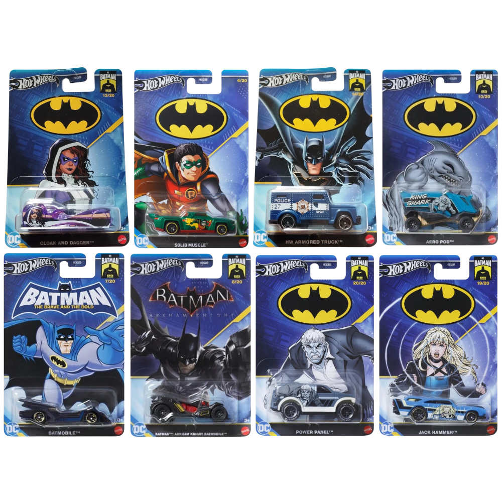 Hot Wheels Dc Batman Cars 1:64 Scale Die-Cast Vehicles Choose Model Mattel 2024 New Collection Collectible Toy Cars