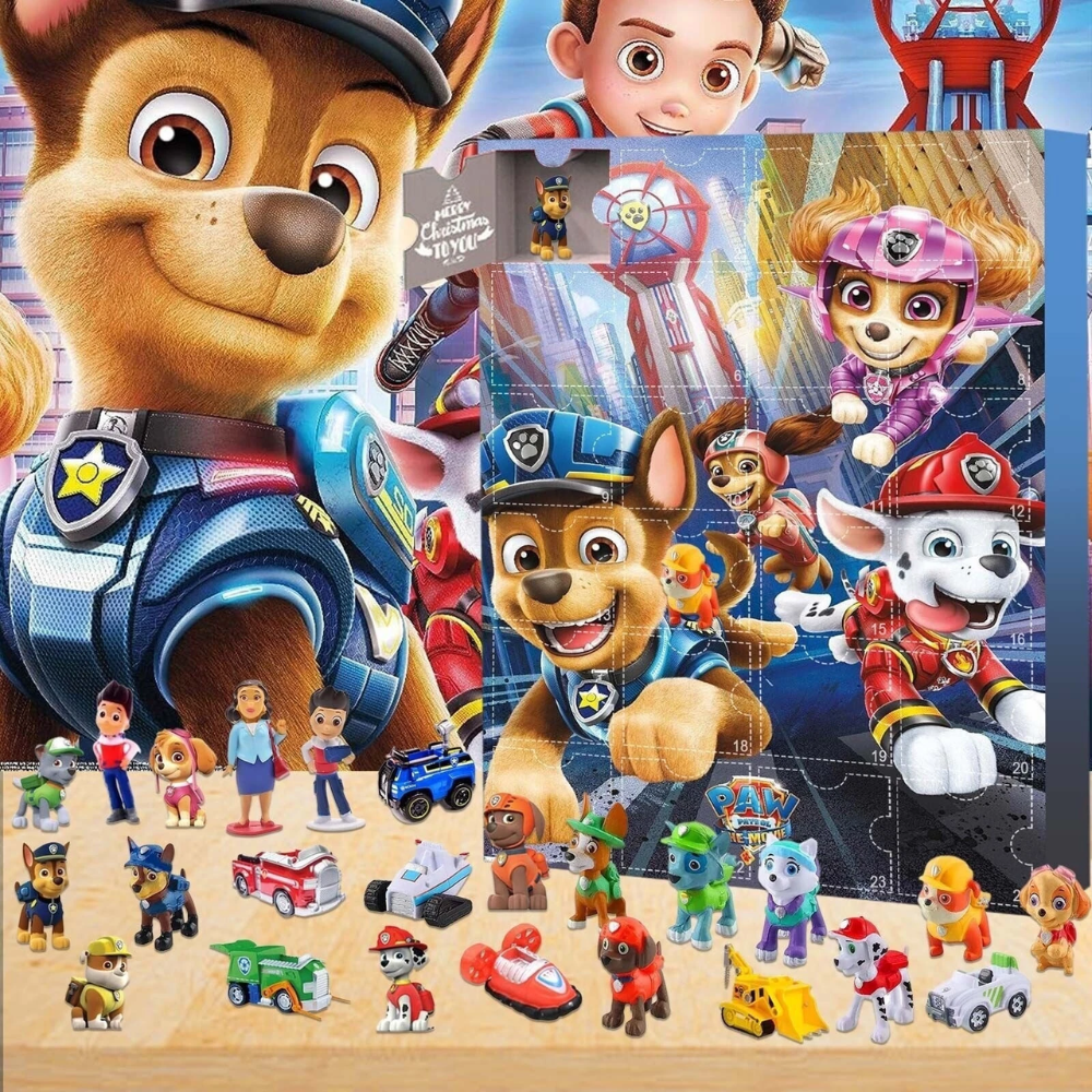 Paw Patrol Advent Calendar 2026 Christmas Countdown 24 Days Kids Toy Gift Set