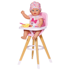 BABY born Highchair Doll Accessory, Pink Feeding Chair with Tray for Dolls up to 43cm