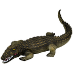 Large Soft Rubber Crocodile Alligator Toy, Realistic Wildlife Figure Gift for Kids