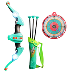 Kids Bow and Arrow Set with Target 3 Suction Arrows & LED Light Archery Sports Toy