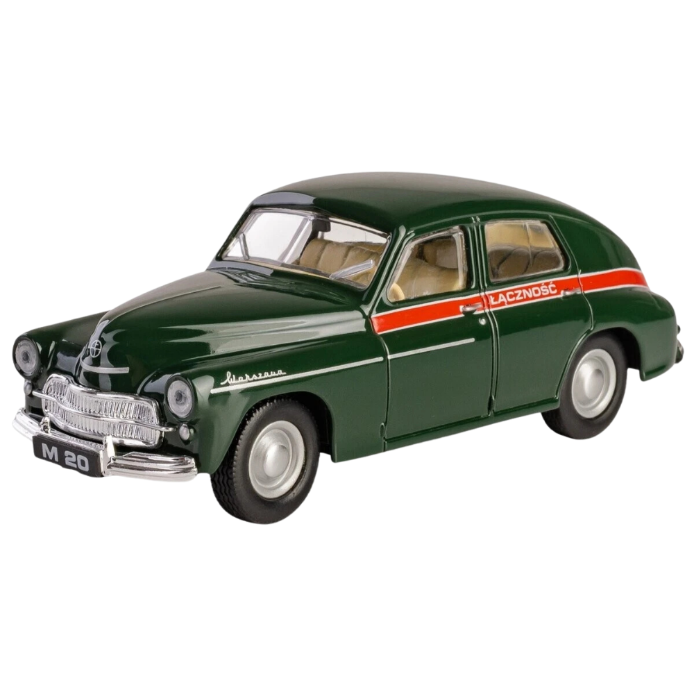 Daffi Warszawa M20 Emergency Post Office Polish Car 1:43 Scale Diecast Model Toy