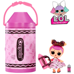 L.O.L. Surprise! Loves Crayola Colour Me Studio Doll with 4 Crayons and 20 Paper Fashions