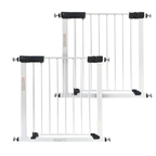 Callowesse Kuvasz White Pressure Fit Baby Pet Stair Safety Gates Pack of 2 77-86cm Wide