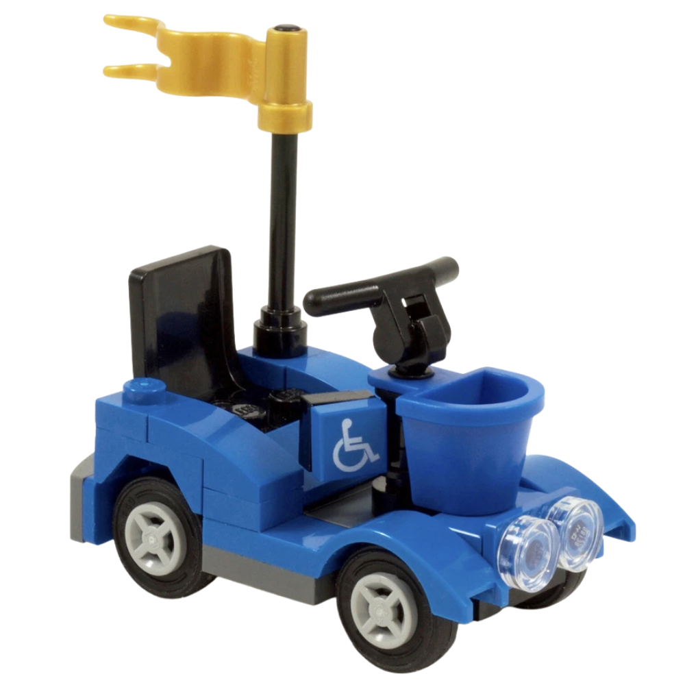 Lego Mobility Scooter Wheelchair Custom Kit Made with Genuine Lego Parts Figure Not Included