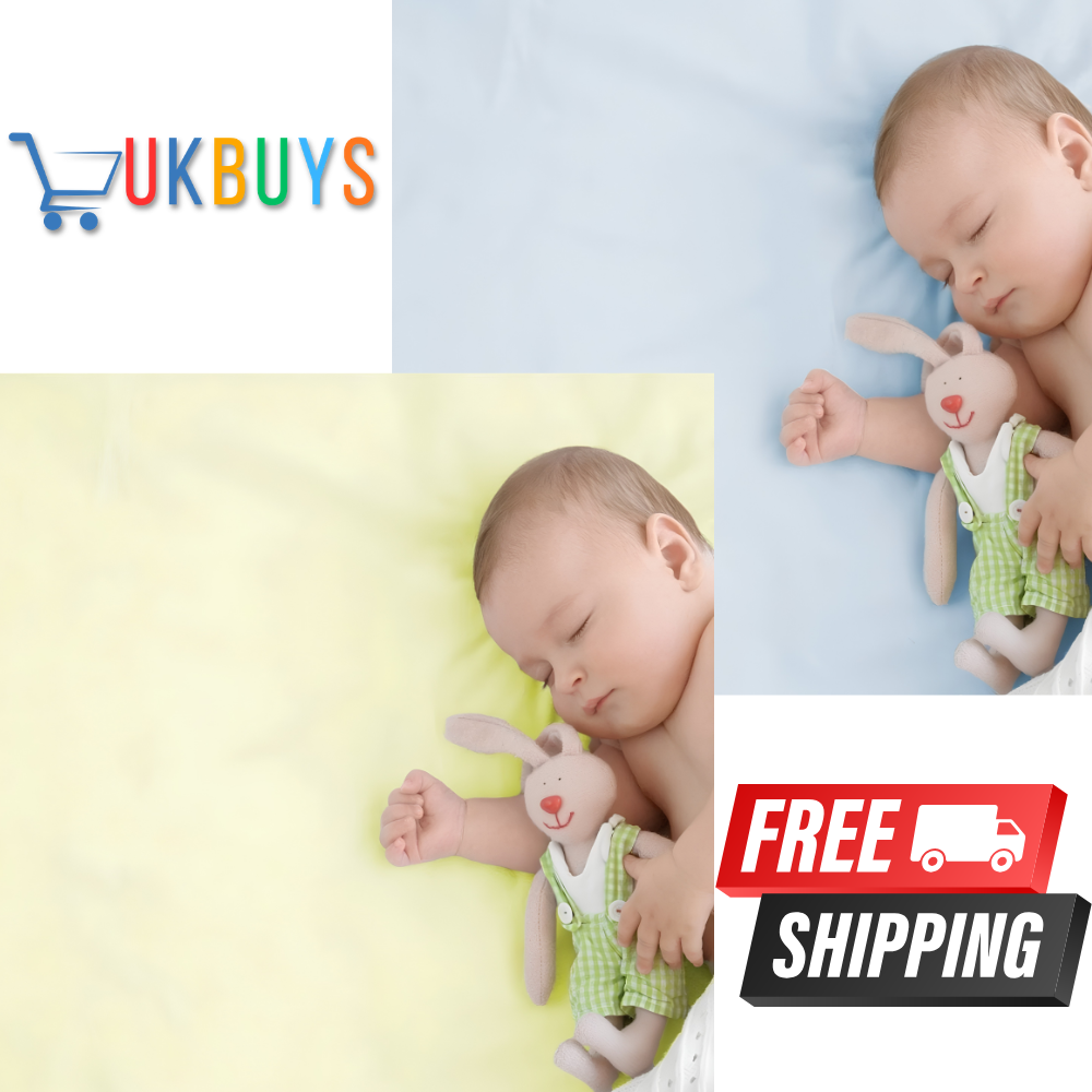 2x Cotton Fitted Sheets Compatible with SnuzPod Bedside Crib Soft Baby Bedding