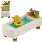 LEGO Bathroom Bath Tub with Rubber Duck Shampoo Soap Accessories City MOC Set Genuine