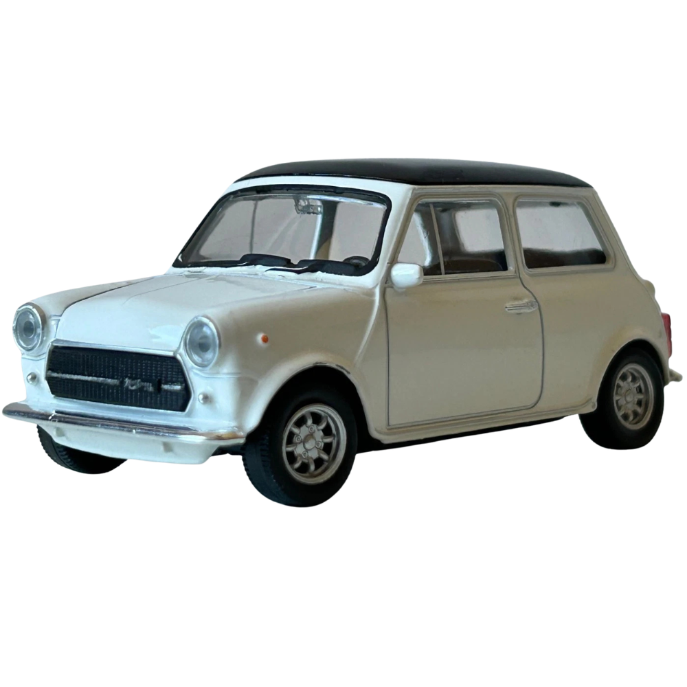 Welly Mini Cooper 1300 White 1:43 Scale Diecast British Classic Model Car Toy