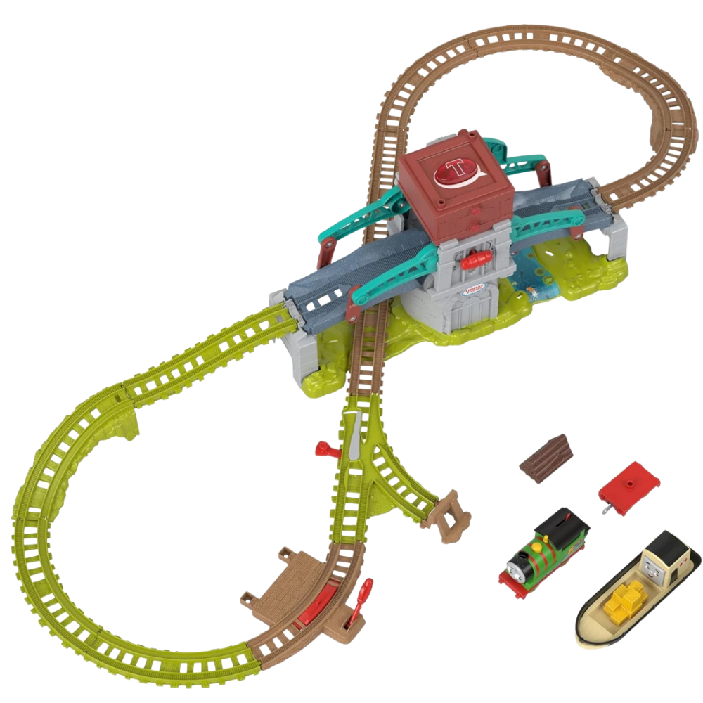 Thomas & Friends Talking Bulstrode with Which-Way Bridge Railway Playset New