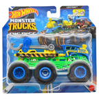 Hot Wheels Monster Trucks Big Rigs Loco Punk 6-Wheel Transporter Towing Truck 1:64 Scale