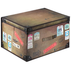 Large Collapsible Vintage Storage Box Folding Jumbo Toy Chest with Lid