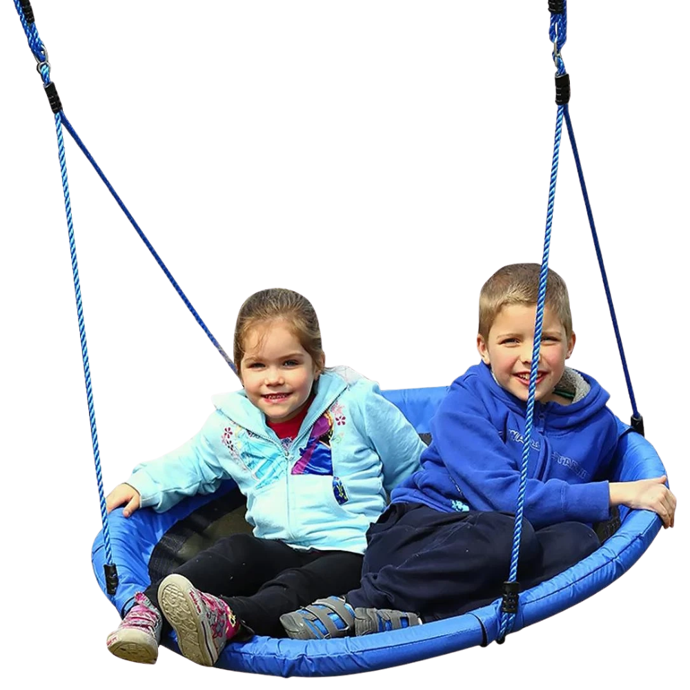 Giant Padded Fabric Crow's Nest Rope Swing Spider Web Outdoor Garden Seat 100 Cm for Kids
