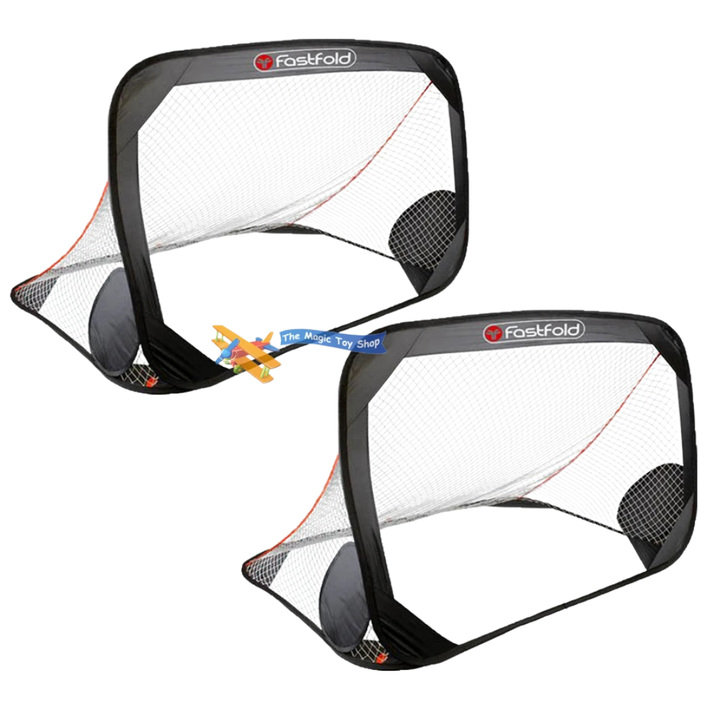 FastFold Large Pop Up Football Goal Post Net Soccer Training Outdoor Garden Toy