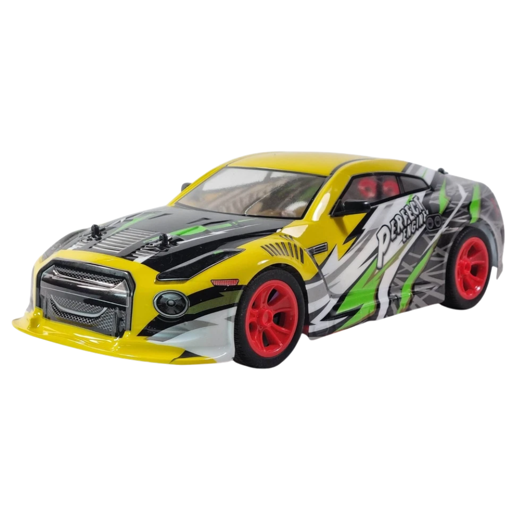 Remote Control Nissan Skyline GTR Drift Car RC 1:10 2.4GHz RWD LED Lights Kids 6+
