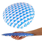 Toyland® 10cm (4") Morf Worm Fidget Toy – Blue & White Two-Tone Sensory Stress Relief Toy