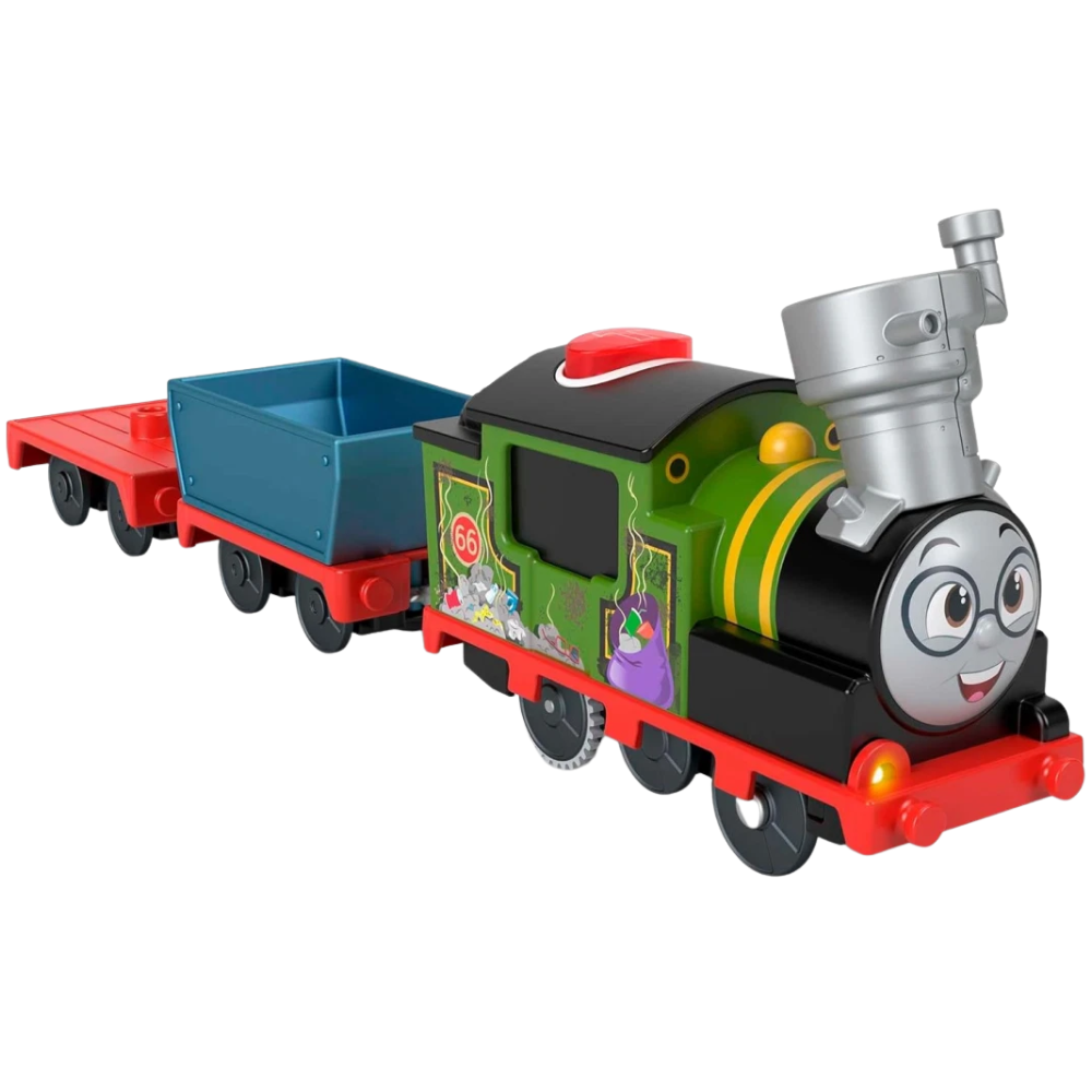Thomas & Friends Talking Whiff Motorized Engine Train Set with 2 Cargo Cars