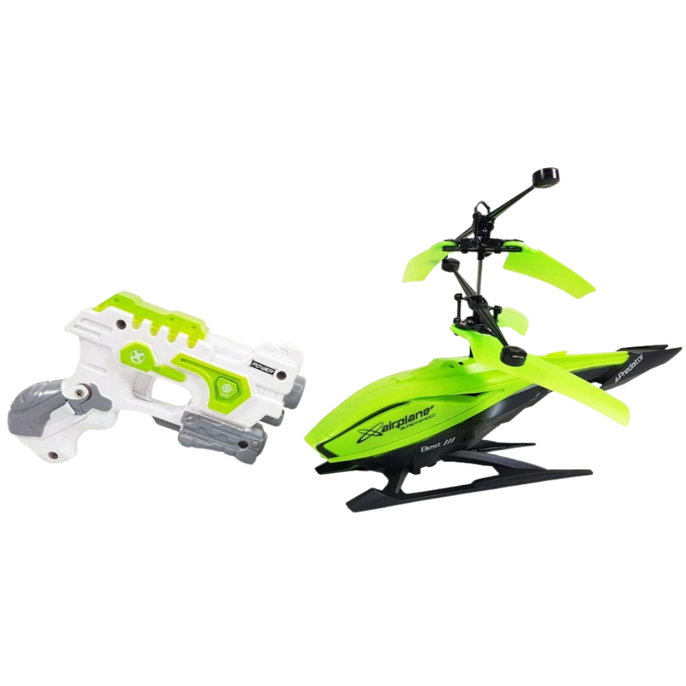 RC Predator Helicopter UFO 1-Channel Induction Laser Pistol Remote Control Kids Toy