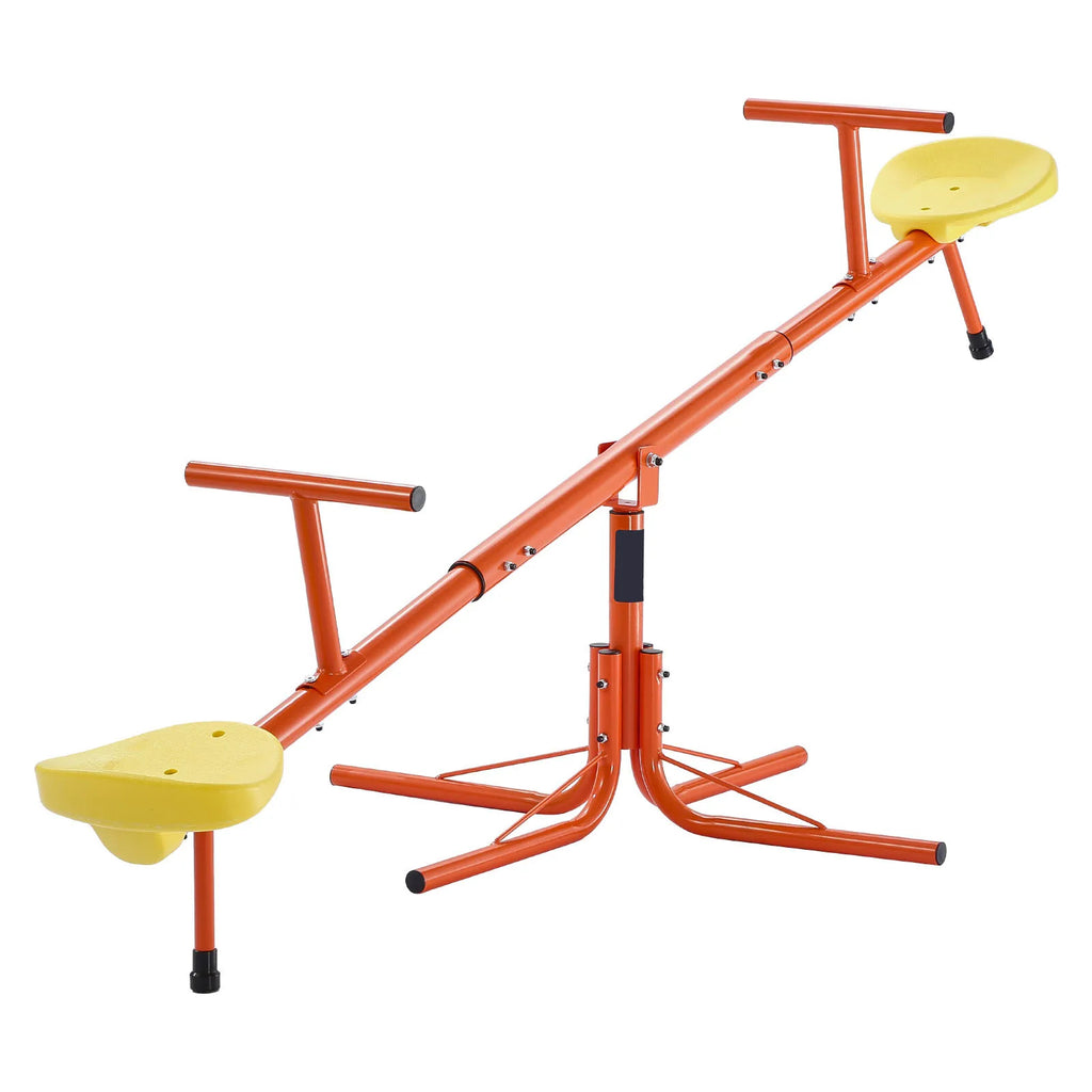 SucceBuy Kids Seesaw Sit & Spin Teeter Totter 4-Prong Base Outdoor Play
