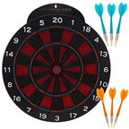 Toyland 40cm 16" Striker Pro Dartboard PDC Style Game with 6 Rubber Tipped Darts Kids 6+