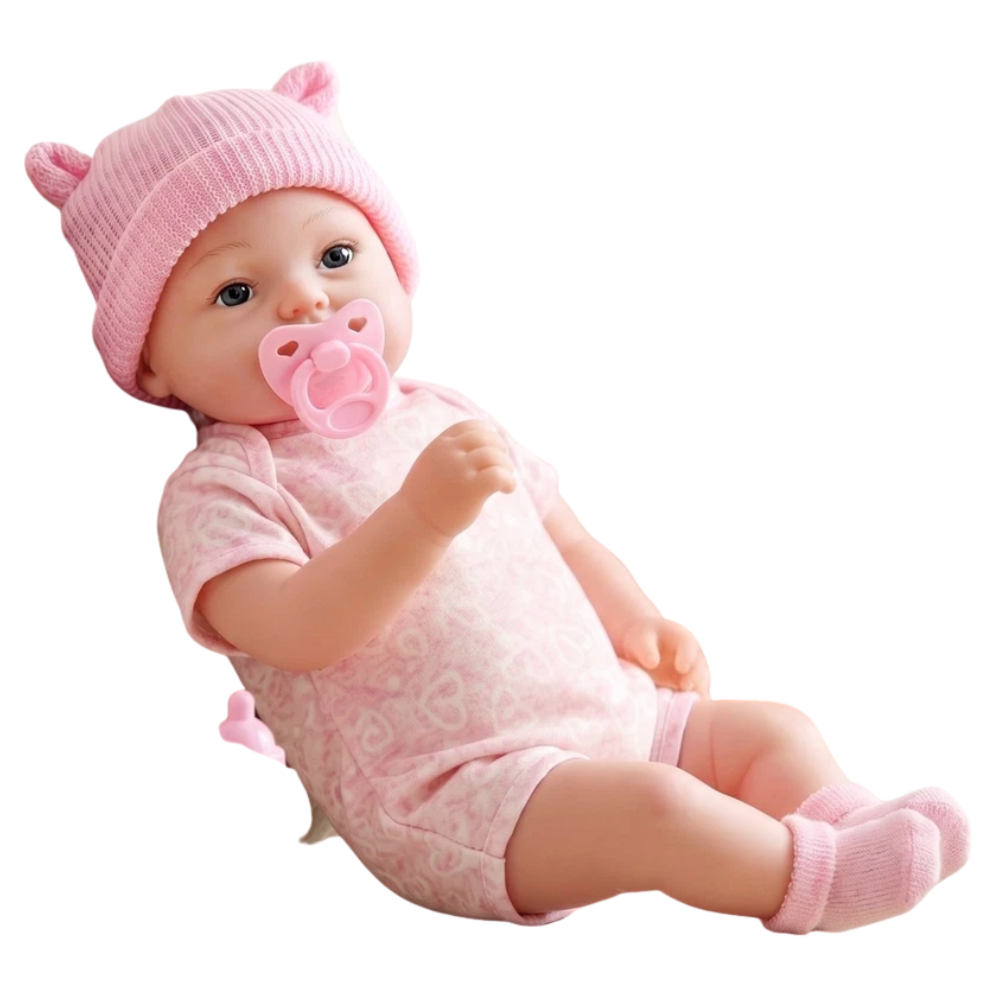 20" Realistic Reborn Silicone Handmade Baby Doll Baby Girl & Boy with Dummy & Bottle