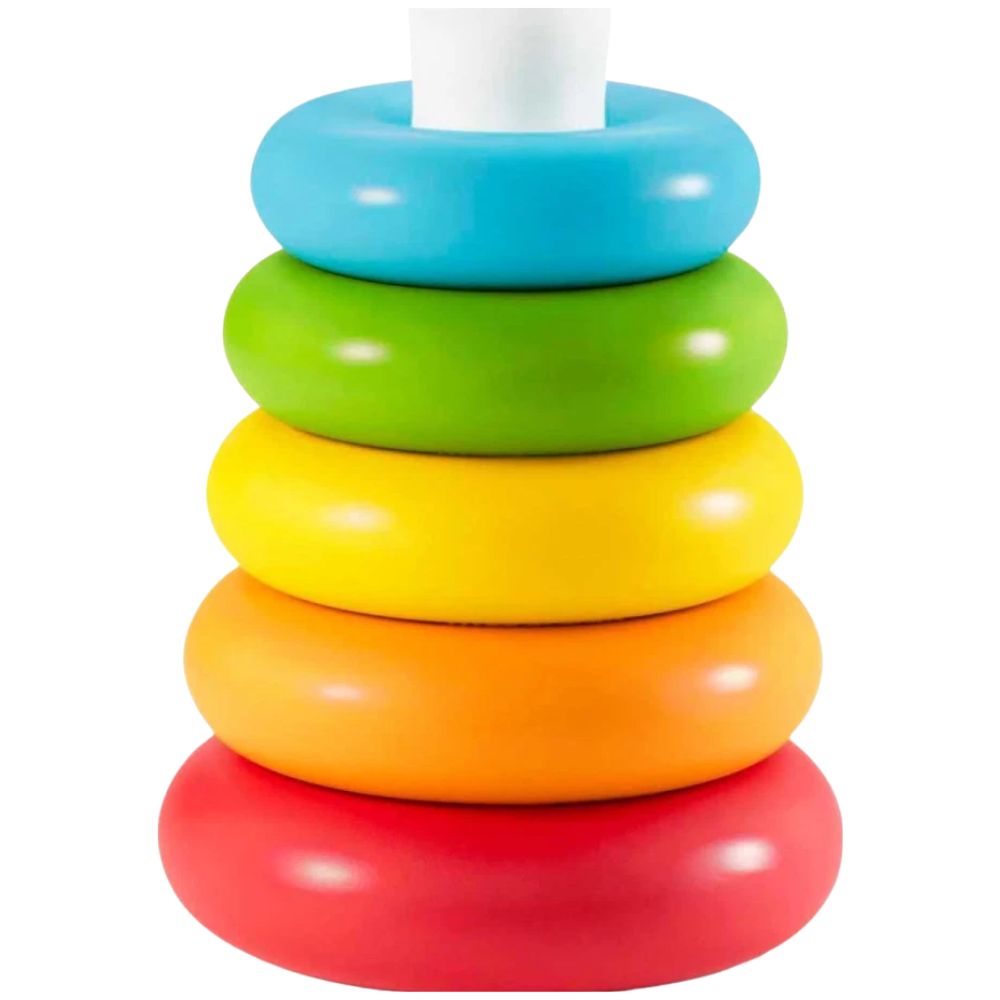 Fisher-Price Rock-a-Stack Plant-Based Toy 5 Colorful Rings Stacking Baby Toy 6 Months+ Fun