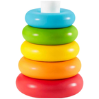 Fisher-Price Rock-a-Stack Plant-Based Toy 5 Colorful Rings Stacking Baby Toy 6 Months+ Fun