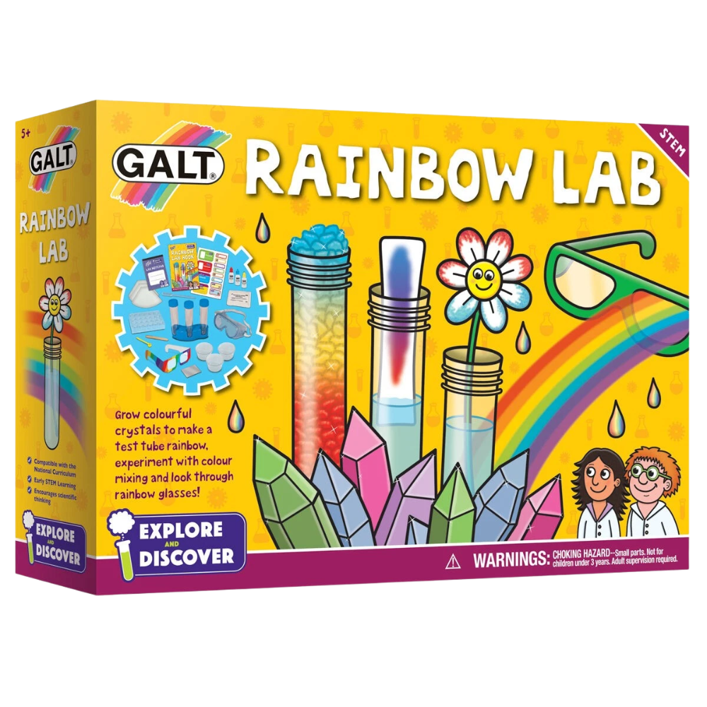 Galt Explore & Discover Lab Science Kit for Kids STEM Experiments Rainbow