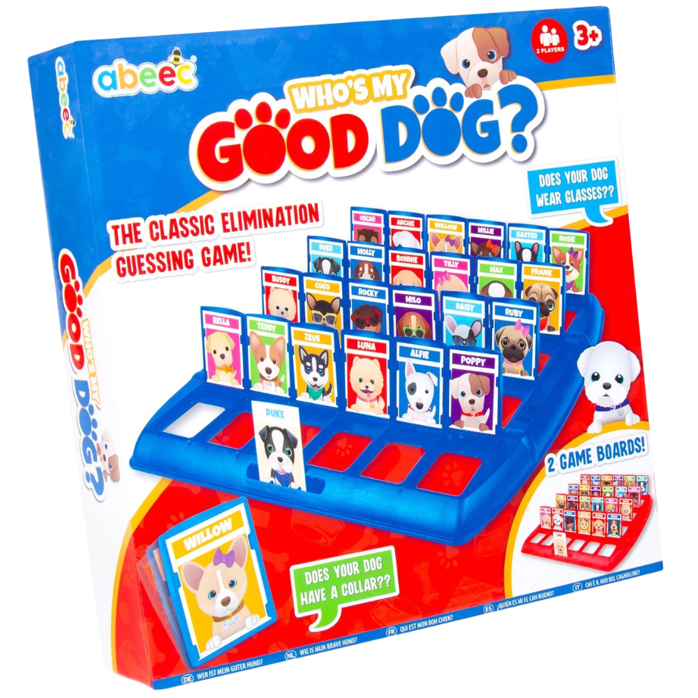 Abeec Who's My Good Dog Guessing Game Kids Family Board Game Gift for Age 5+ Fun Game!!