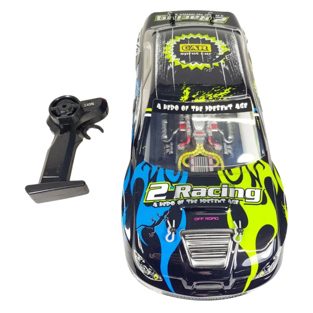 Remote Control Subaru Drift Car RC 1:10 2.4GHz RWD LED Neon Lights Kids 6+