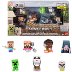 Minecraft Movie Mini Mode Overworld Battle Pack Toy Mini Figures Accessories Buildable Set