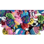 60 Pcs Cute Charms for Rainbow Loom Rubber Band Bracelets Kids Craft Jewellery Making Set