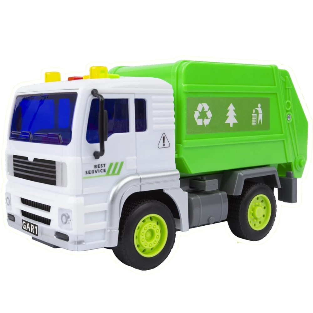 Abeec Recycling Truck Toy for Kids Educational Garbage Collection Vehicle Pretend Play Toy