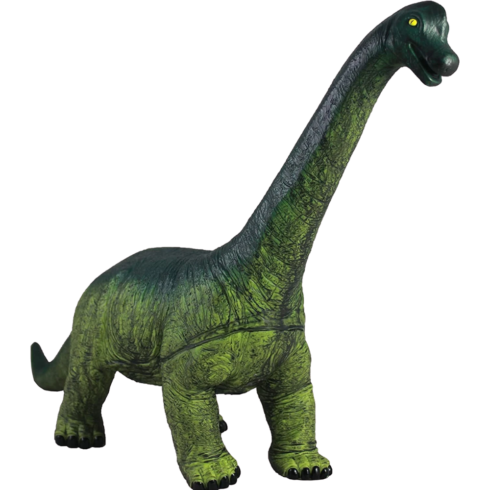 Large Brachiosaurus Dinosaur Toy, Soft Rubber Jurassic Dino Gift for Kids Boys Girls