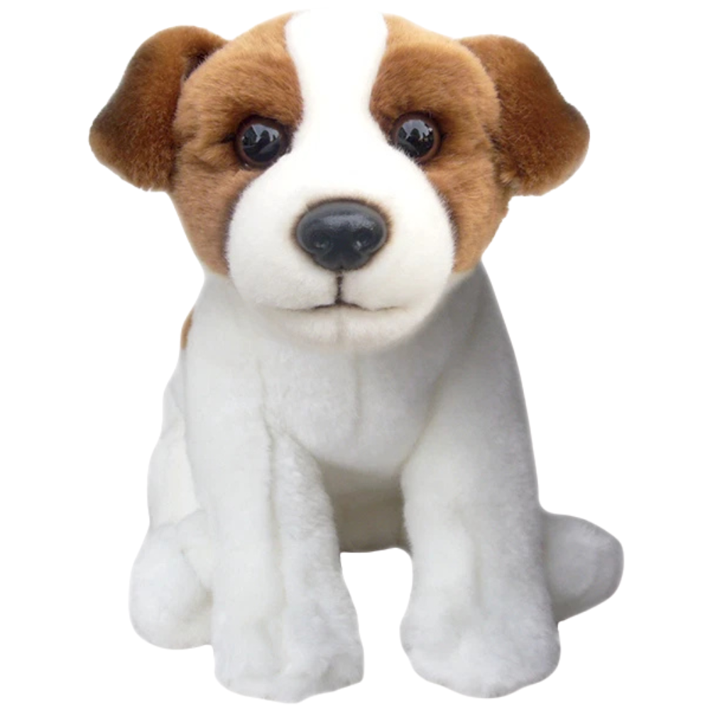 Jack Russell Plush Soft Toy Puppy Dog Teddy by Faithful Friends 25cmh Ideal Gift for Kids