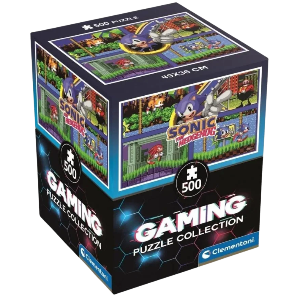 Clementoni Sonic Classic Jigsaw Puzzle 500 Pieces Colourful Gaming Character Puzzle