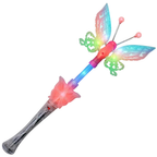 LED Butterfly Fairy Wand Light Up Musical Toy Kids Party Dress Up Gift