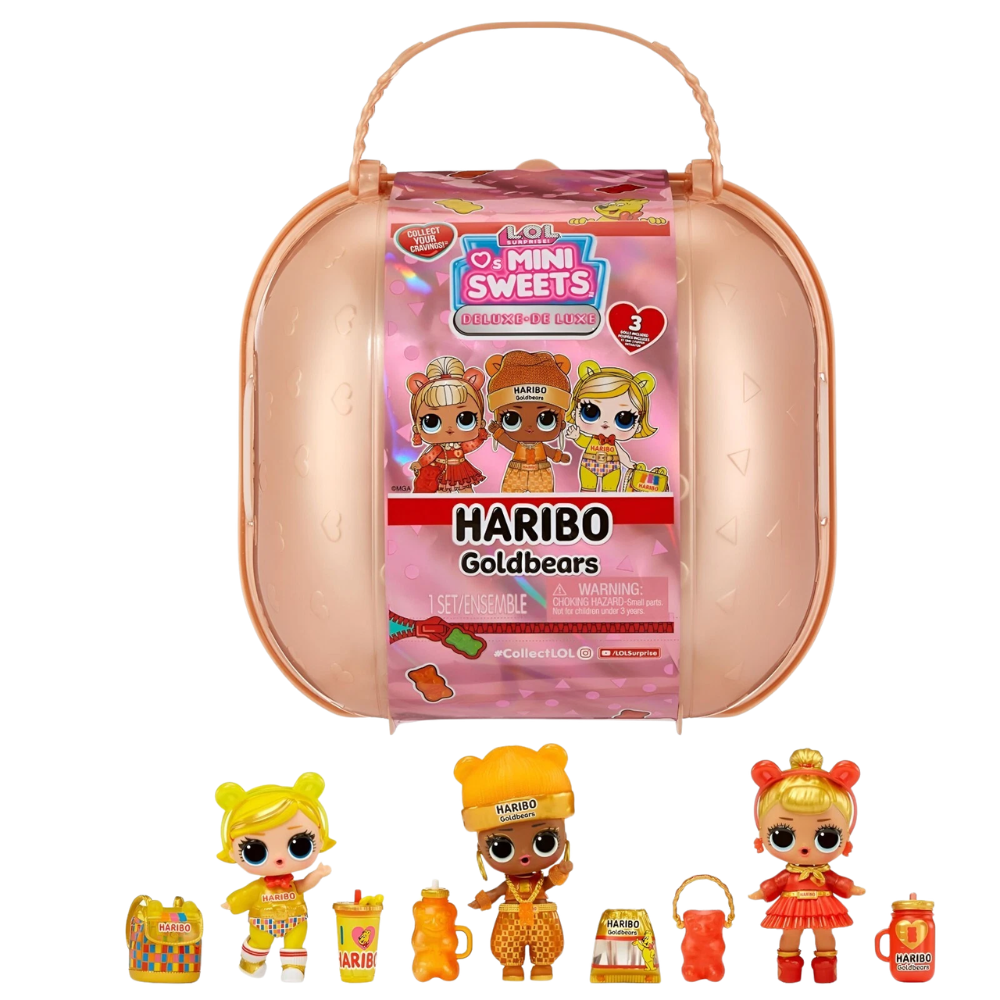 L.O.L. Surprise Loves Mini Sweets x HARIBO Goldbears Deluxe 3 Doll Collectible Set