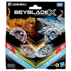 Beyblade X Jurassic World T Rex vs Mosasaurus Multipack G1894 Battle Set