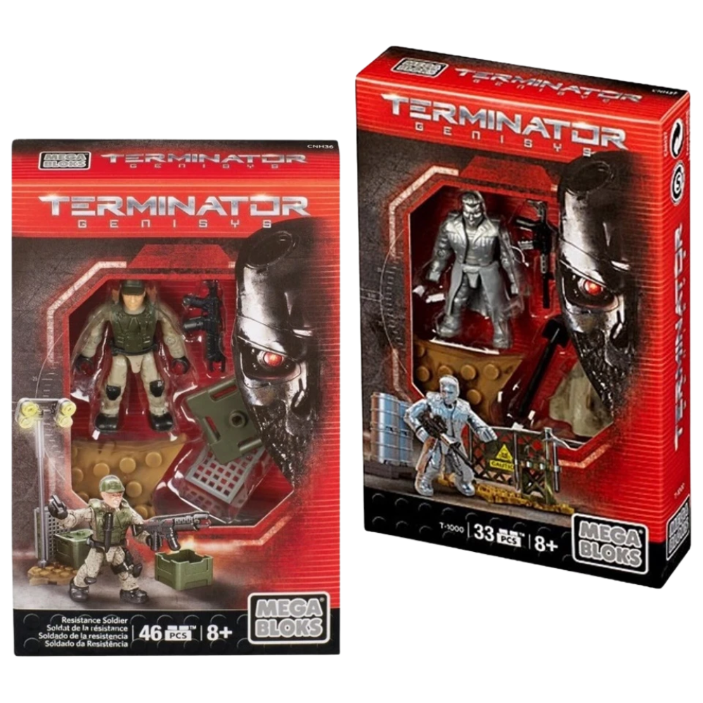 Mega Bloks Terminator Genisys T-1000 Resistance Soldier Building Set Micro Action Figures
