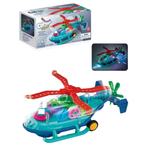 PEBBLE HUG Transparent Helicopter 3D Lights Musical Sound Kids Toy Vehicle