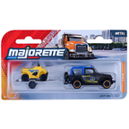 Majorette Jeep Wrangler with Quad Trailer Diecast Model Toy 1:64 Scale Off-Road Vehicle