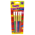 Artbox 4pc Chubby Chunky Paint Brushes Kids Toddler Preschool Art Craft Painting Set Ages+