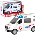 Ambulance Car Toy 1:16 Scale Emergency Rescue Vehicle with Lights and Sounds