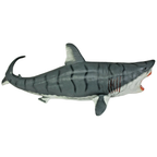 Megalodon White Shark Toy Realistic Sea Animal Figure Beach Pool Party Gift for Kids