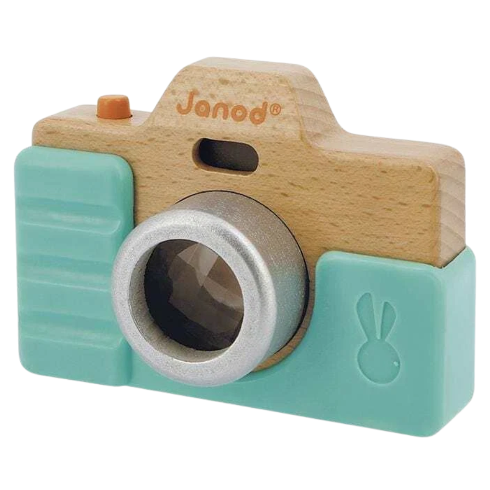 Janod Wooden Camera Toy for Kids and Toddlers Activity Educational Toy