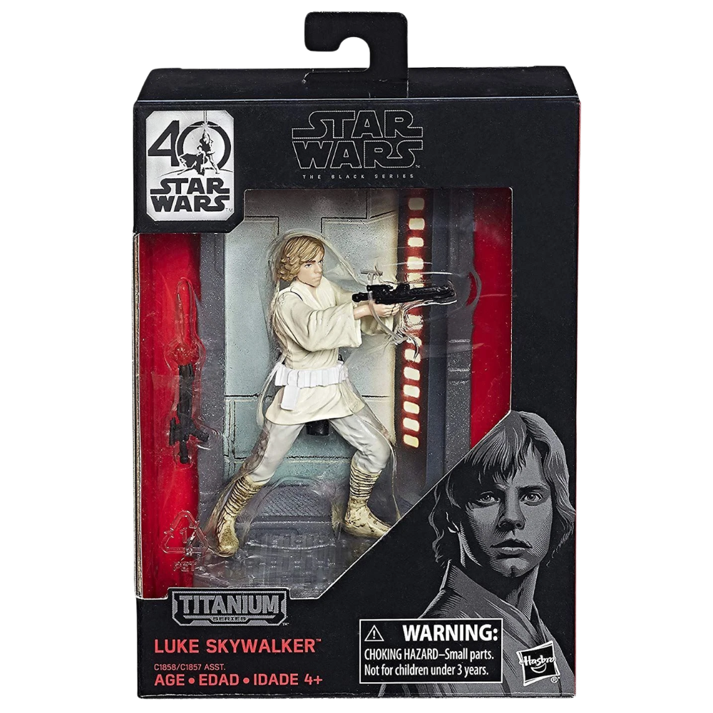 Star Wars Luke Skywalker Black Series Titanium Die-Cast Collectable Figure Toy