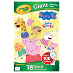 Crayola Peppa Pig Giant Colouring Pages & 100 Stickers Set Ages 3+