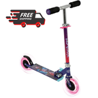 KPOP Demon Hunters Folding Scooter Kids Light Up LED Wheels Adjustable Handlebar