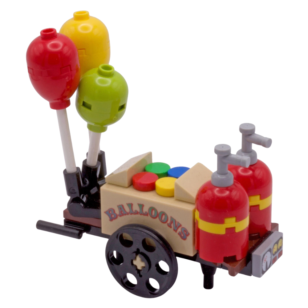 Lego Balloon Cart Funfair Fairground Park Accessory Custom Kit Made with Genuine Lego Parts