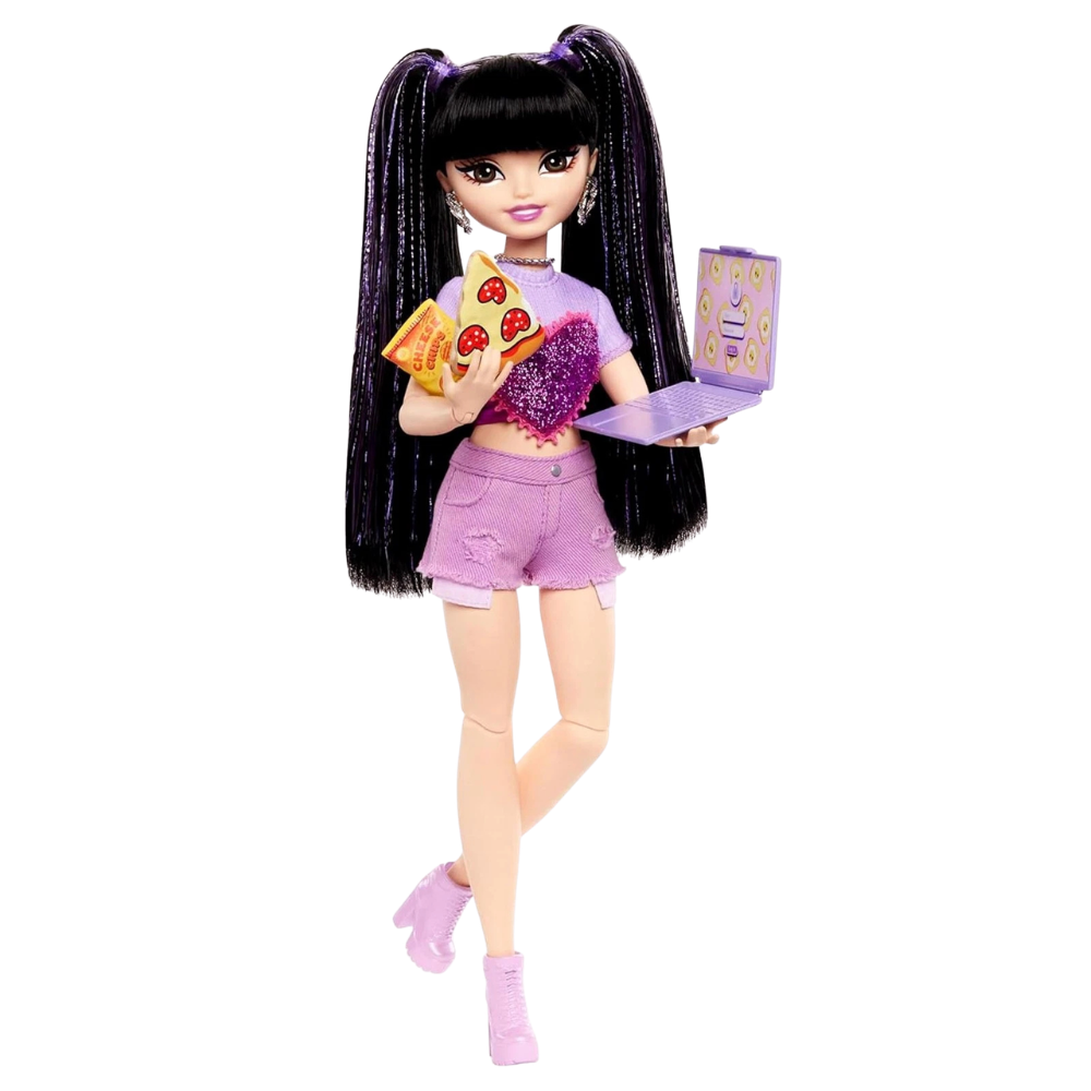 Barbie Dream Besties Renee Doll 11 Vlogging Food Accessories Posable Fashion Doll 4+